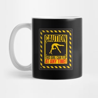 Caution This Girl Can Flip At Any Time! Trampolining Mug